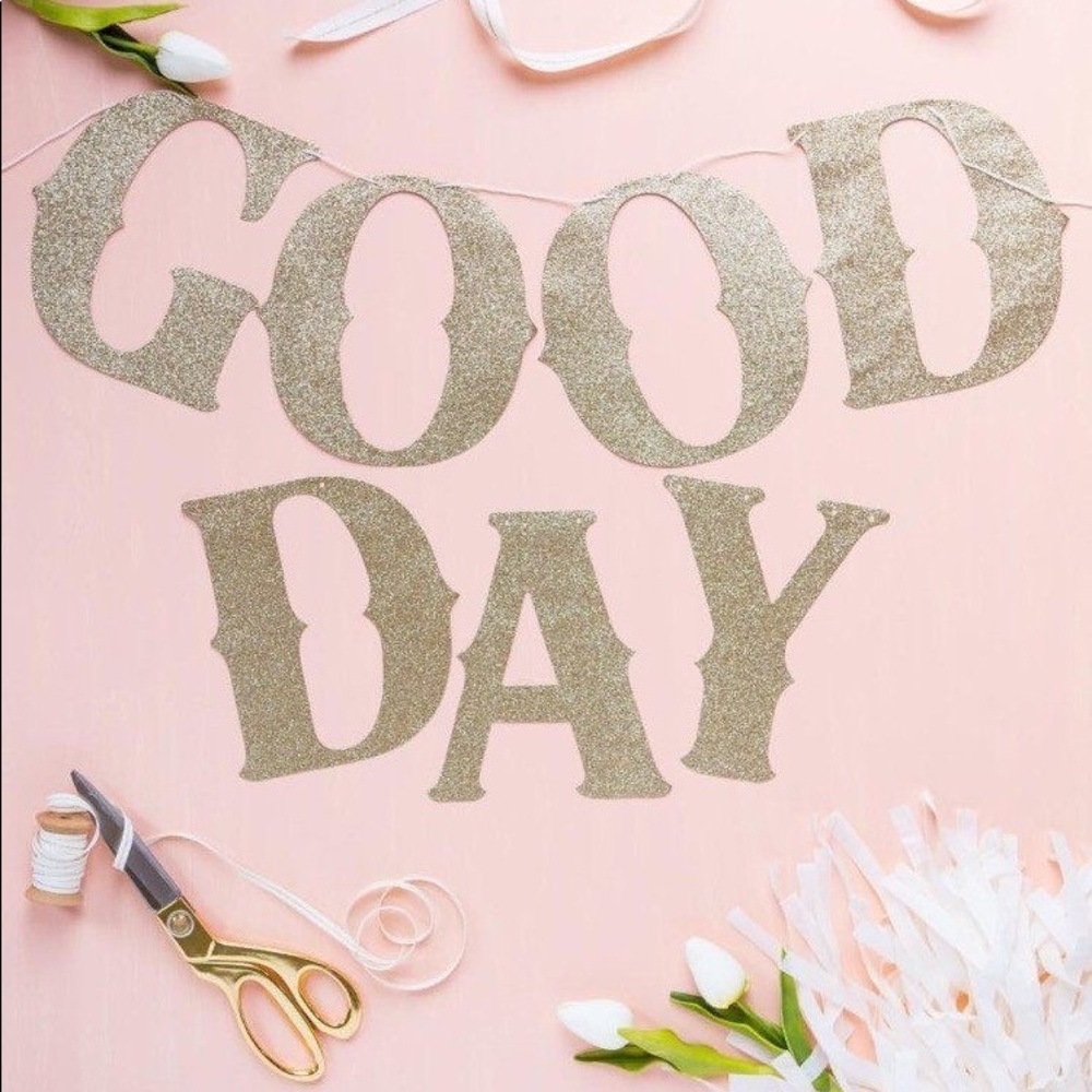 Gold Glitter Letter Sign